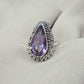 Amethyst Ring 925 Sterling Silver Natural Purple Gemstone Ring Handmade Jewelry February Birthstone