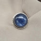 Handmade Teardrop Kyanite Sterling Silver Ring: Boho Filigree