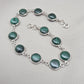 Natural Malachite Bracelet 925 Silver Green Stone Bracelet Protection Healing Jewelry