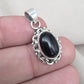 Black Onyx 925 Sterling Silver Pendant: Boho Protection Handmade Jewelry