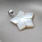 Mother of Pearl Star Pendant: 925 Sterling Silver Boho Necklace