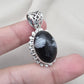 Snowflake Obsidian Pendant 925 Sterling Silver Protection Gemstone Necklace Courage Jewelry