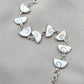 925 Sterling Silver Shiva Eye Shell Bracelet Link Bracelet Gemstone Jewelry Gift for Her