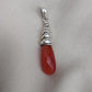 Red Onyx Sterling Silver Pendant: Handmade Healing Crystal Necklace