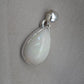Ethiopian Opal Pear Pendant 925 Sterling Silver Handmade Cabochon Gemstone Jewelry