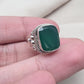 Green Onyx 925 Sterling Silver Ring May Birthstone Statement Ring Handmade Boho Jewelry