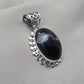 Snowflake Obsidian Pendant 925 Sterling Silver Protection Gemstone Necklace Courage Jewelry