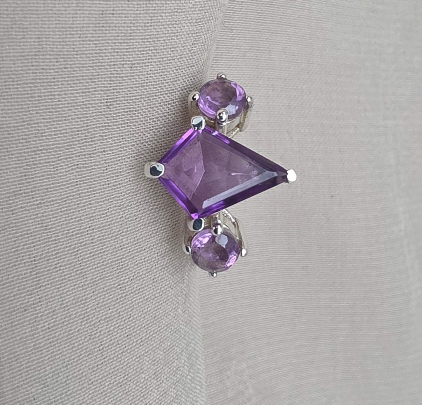 925 SOLID STERLING SILVER NATURAL AMETHYST GEMSTONE HANDMADE RING, ALL SIZES AVAILABLE