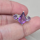 925 SOLID STERLING SILVER NATURAL AMETHYST GEMSTONE HANDMADE RING, ALL SIZES AVAILABLE