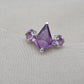 925 SOLID STERLING SILVER NATURAL AMETHYST GEMSTONE HANDMADE RING, ALL SIZES AVAILABLE