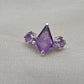 925 SOLID STERLING SILVER NATURAL AMETHYST GEMSTONE HANDMADE RING, ALL SIZES AVAILABLE