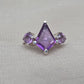 925 SOLID STERLING SILVER NATURAL AMETHYST GEMSTONE HANDMADE RING, ALL SIZES AVAILABLE