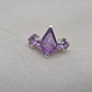 925 SOLID STERLING SILVER NATURAL AMETHYST GEMSTONE HANDMADE RING, ALL SIZES AVAILABLE