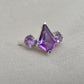 925 SOLID STERLING SILVER NATURAL AMETHYST GEMSTONE HANDMADE RING, ALL SIZES AVAILABLE