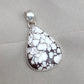 925 Sterling Silver Wild Horse Jasper Pendant Necklace: Teardrop, Boho Healing Crystal
