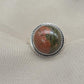 Unakite Jasper 925 Sterling Silver Ring Natural Gemstone Ring Boho Healing Crystal Jewelry