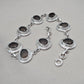 925 Sterling Silver Smoky Quartz Bracelet Natural Brown Oval Gemstone Handmade Jewelry
