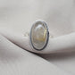 Rutilated Quartz Ring 925 Sterling Silver Oval Gemstone Ring Handmade Boho Statement Jewelry