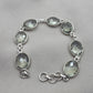 Green Amethyst 925 Sterling Silver Gemstone Vintage Bracelet Boho Jewelry