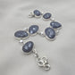 925 Sterling Silver Blue Sapphire Bracelet Faceted Sapphire Jewelry September Birthstone