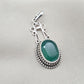 Green Onyx Pendant: Pendant 925 Sterling Silver Faceted Gemstone Necklace Jewelry Gift for Her