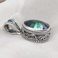 Mystic Topaz Pendant: 925 Sterling Silver Jewelry Rainbow Gemstone, Boho Healing Charm