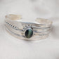 Cat's Eye Sterling Silver Cuff Bangle: Handmade Boho Jewelry