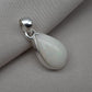 Ethiopian Opal Pear Pendant 925 Sterling Silver Handmade Cabochon Gemstone Jewelry