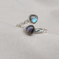 Labradorite Heart Sterling Silver Ring: Adjustable Boho Jewelry