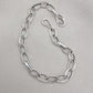 Handmade Sterling Silver Oval Link Bracelet: Minimalist Unisex Jewelry