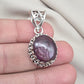 Natural Ruby Star Pendant Genuine Asteriated Ruby Cabochon Handmade 925 Sterling Silver Jewelry