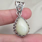 Natural Opal Silver Pendant 925 Sterling Silver Jewelry Pear Shape Cabochon Handmade Gemstone