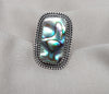 Handmade Abalone Shell 925 Sterling Silver Ring | Boho Ocean Jewelry