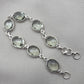 Green Amethyst 925 Sterling Silver Gemstone Vintage Bracelet Boho Jewelry