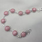 925 Sterling Silver Rhodochrosite Bracelet Handmade Gemstone Boho Jewelry