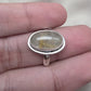 Rutilated Quartz Ring 925 Sterling Silver Oval Gemstone Ring Handmade Boho Statement Jewelry