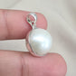 Pearl Pendant 925 Sterling Silver Oval Dome Natural Gemstone Minimal Pendant Handmade Jewelry Gift