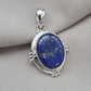 Lapis Lazuli Pendant: 925 Sterling Silver Boho Handmade Jewelry