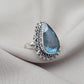Labradorite Ring 925 Sterling Silver Natural Blue Flash Gemstone Ring Handmade Boho Jewelry