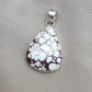 925 Sterling Silver Wild Horse Jasper Pendant Necklace: Teardrop, Boho Healing Crystal