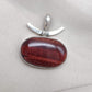 Red Tiger Eye Sterling Silver Pendant: Handmade Root Chakra Necklace