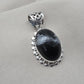 Snowflake Obsidian Pendant 925 Sterling Silver Protection Gemstone Necklace Courage Jewelry