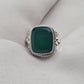 Green Onyx 925 Sterling Silver Ring May Birthstone Statement Ring Handmade Boho Jewelry