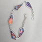 Spiny Oyster Turquoise 925 Sterling Silver Multi Stone Link Bracelet Handmade Boho Statement Jewelry
