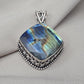 925 Sterling Silver Natural Multi Labradorite Pendant Cushion Shape Flashy Labradorite Handmade Gemstone Jewelry