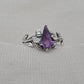 925 SOLID STERLING SILVER NATURAL AMETHYST GEMSTONE HANDMADE RING, BRIDAL RING ALL SIZES AVAILABLE