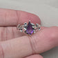 925 SOLID STERLING SILVER NATURAL AMETHYST GEMSTONE HANDMADE RING, BRIDAL RING ALL SIZES AVAILABLE