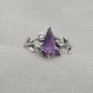 925 SOLID STERLING SILVER NATURAL AMETHYST GEMSTONE HANDMADE RING, BRIDAL RING ALL SIZES AVAILABLE