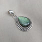 Labradorite Pendant Necklace: 925 Sterling Silver, Rainbow Flash, Boho Jewelry