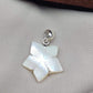 Mother of Pearl Star Pendant: 925 Sterling Silver Boho Necklace